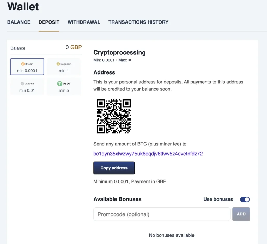 spindog deposit methods